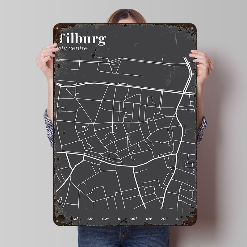 Custom Map Poster - Poster Stampato della Mappa del Centro