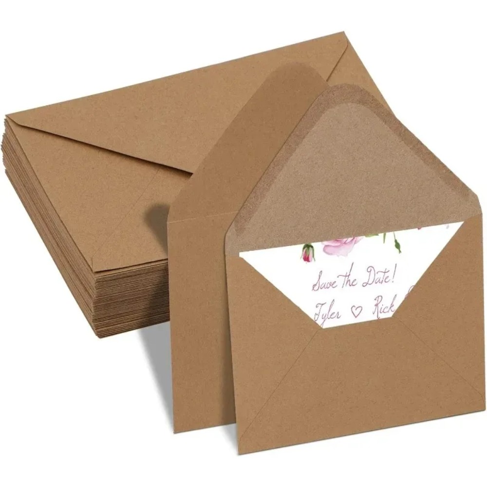 Wax Seal Letter Kit - 50 buste classiche in carta kraft