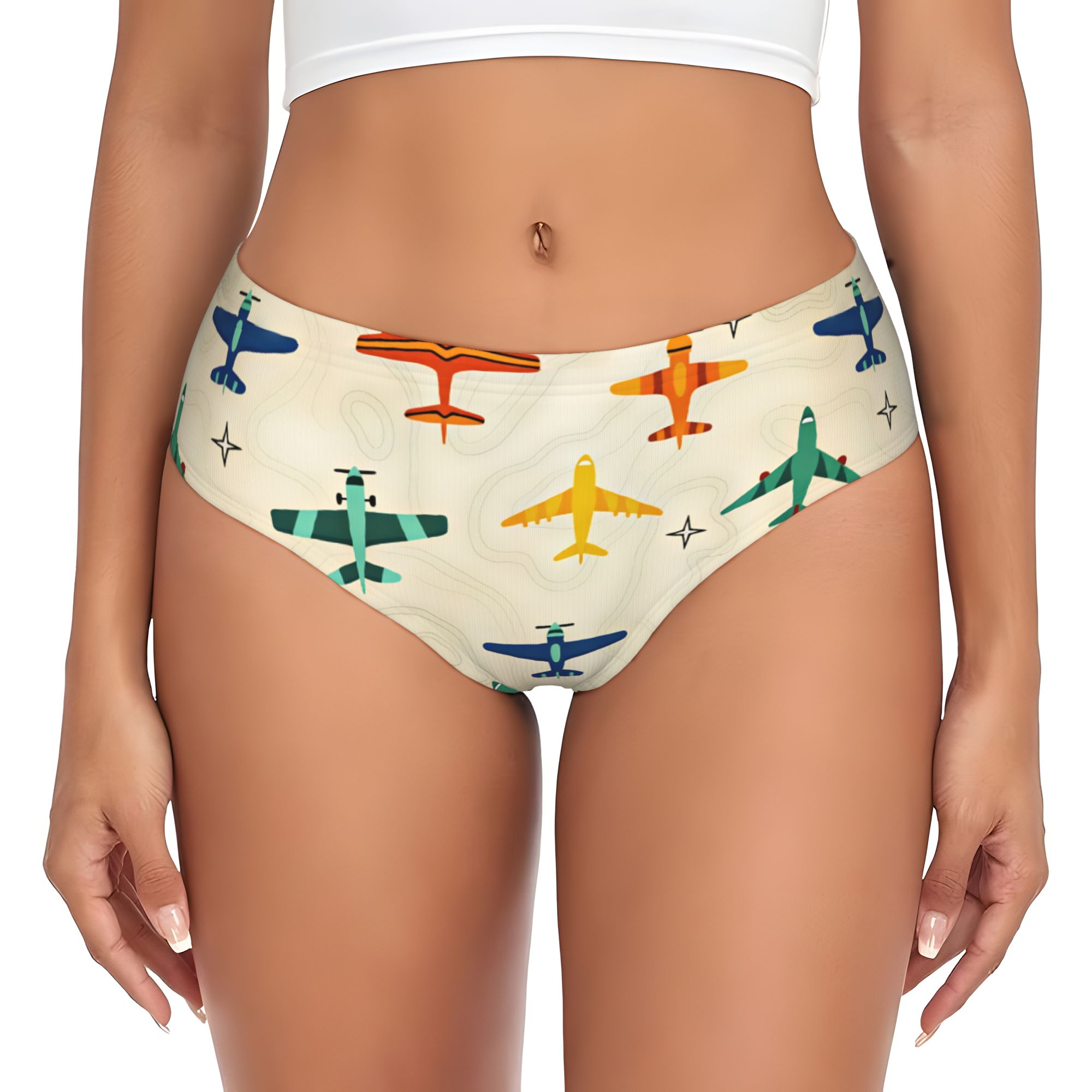 Custom Star Map - Slip Donna Personalizzati con Motivo Aviazione,
