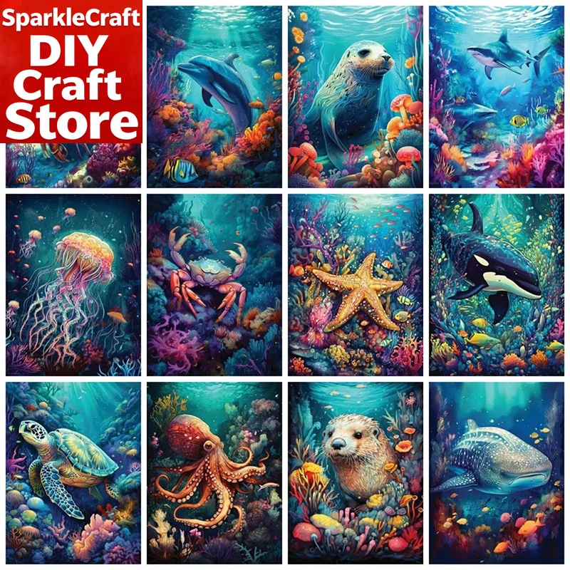 Photo Mosaic Print - Kit di pittura con diamanti quadrati