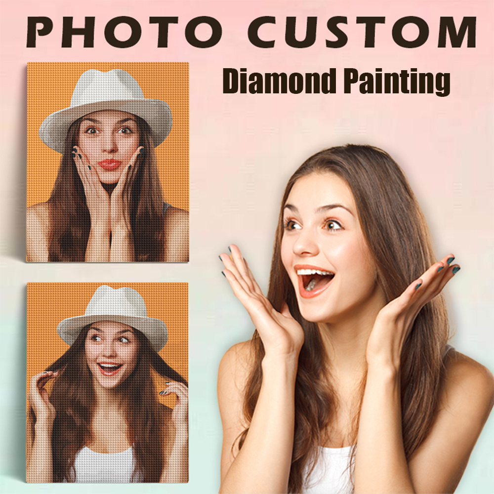 Photo Mosaic Print - Evershine Pittura Diamantata a Diamanti Quadrati