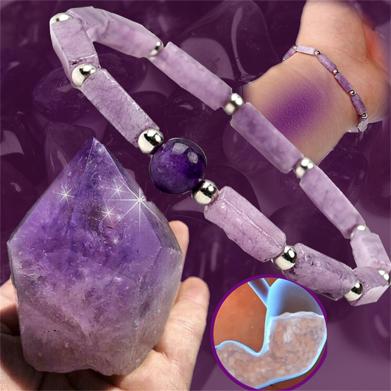 Coordinates Bracelet - 1 pz ametista corpo-purificare braccialetto dimagrante