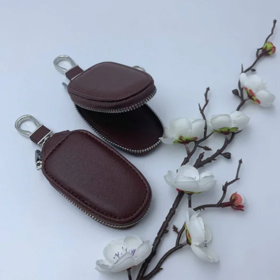 Monogram Keychain Leather - Portachiavi per auto in pelle PU