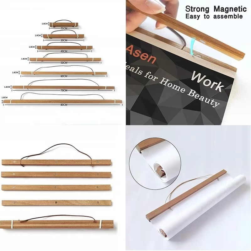 Cornice Magnetica per Poster 2 - Engraved Wood Frame recensione e prezzo
