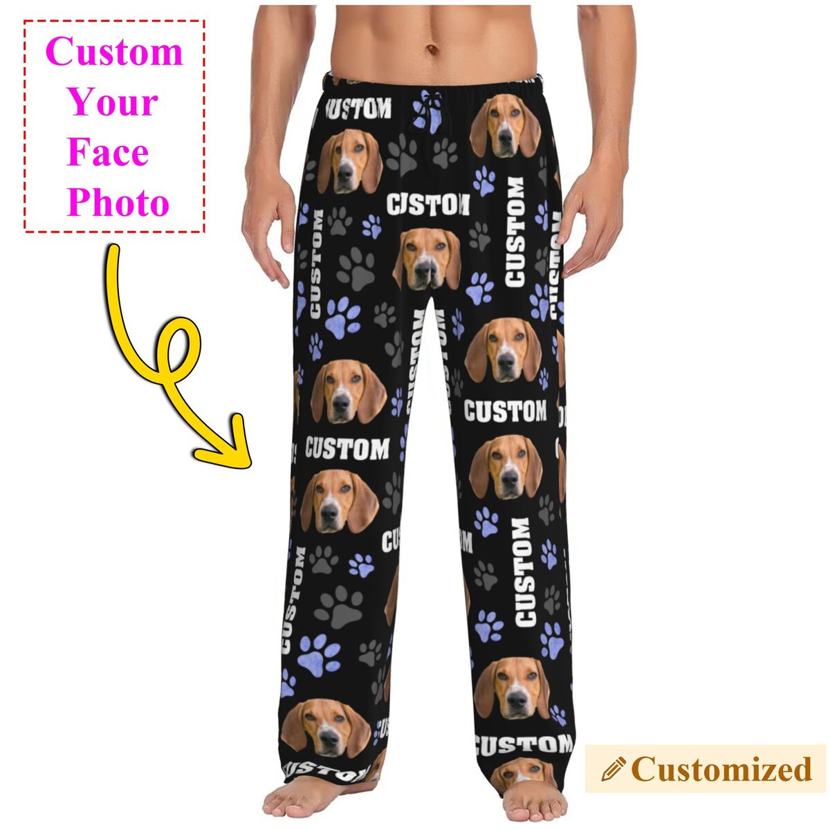 Pantaloni da pigiama personali - Pet Portrait Custom recensione e prezzo
