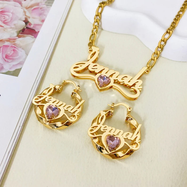 lateefah Fascia per orecchini  - Name Necklace Custom recensione e prezzo