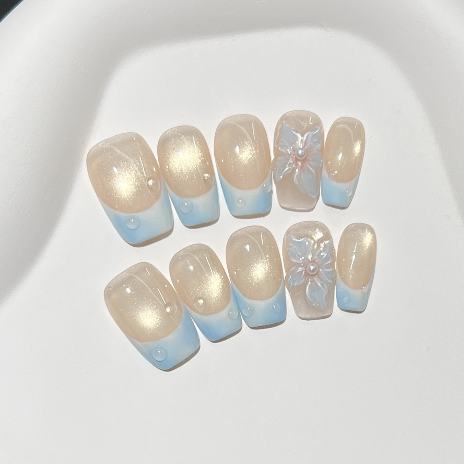 10 pz. Unghie Finte Quadrate C - Pressed Flower Art recensione e prezzo