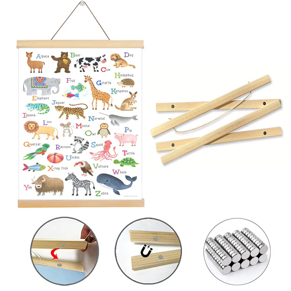 7 colori 30 40 50 cm Magnatic  - Engraved Wood Frame recensione e prezzo