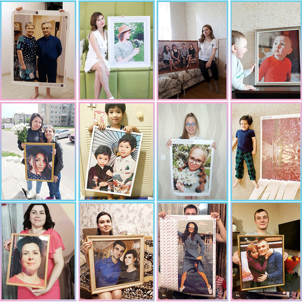 HUACAN Diamante Mosaico Foto p - Photo Mosaic Print recensione e prezzo