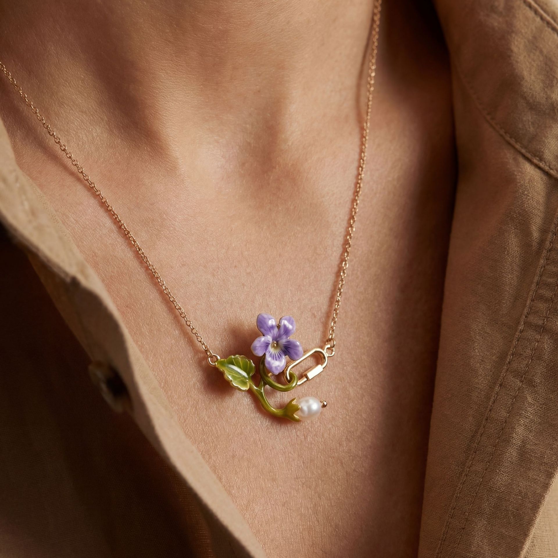 Collana con Fiore del Mese di  - Birth Flower Necklace recensione e prezzo