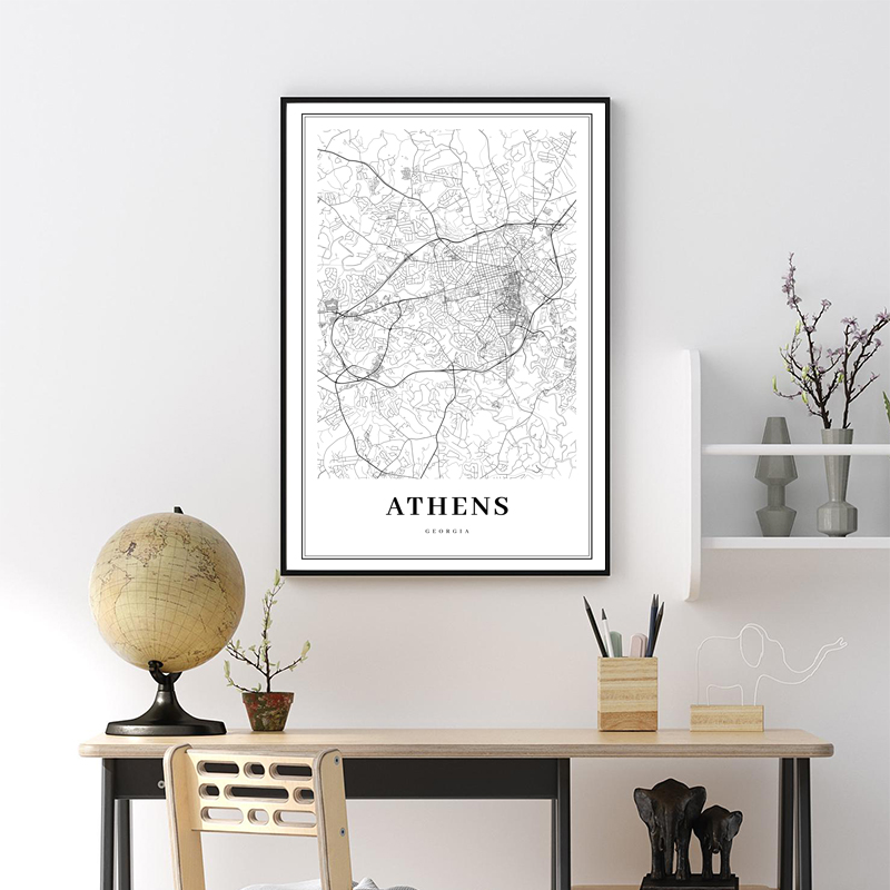 Grecia Road Map Poster Stampe  - Custom Star Map recensione e prezzo