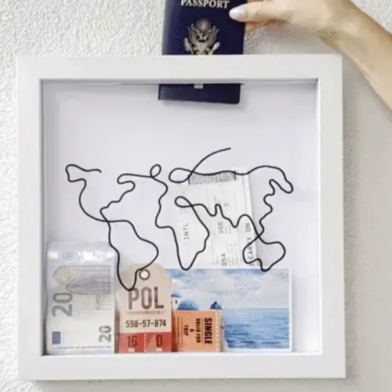 Scaffale portaoggetti in legno - Engraved Wood Frame recensione e prezzo