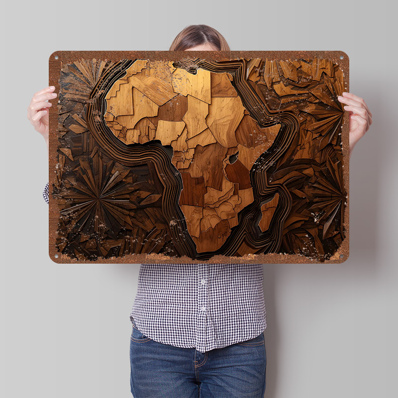 Mappa dell'Africa intaglio del - Custom Map Poster recensione e prezzo