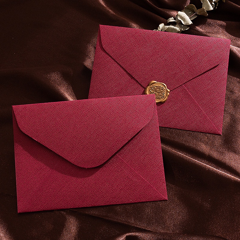 5 buste con motivo in lino ret - Wax Seal Letter Kit recensione e prezzo
