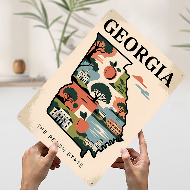 Poster Illustrato della Georgi - Custom Map Poster recensione e prezzo