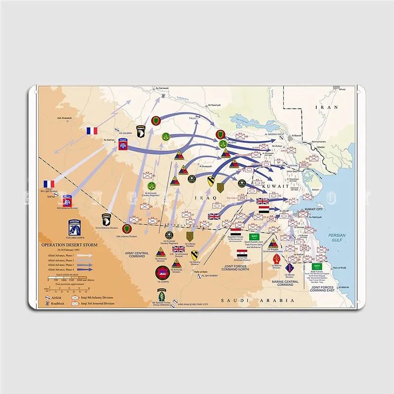 Operazione Desert Storms Mappa - Custom Map Poster recensione e prezzo