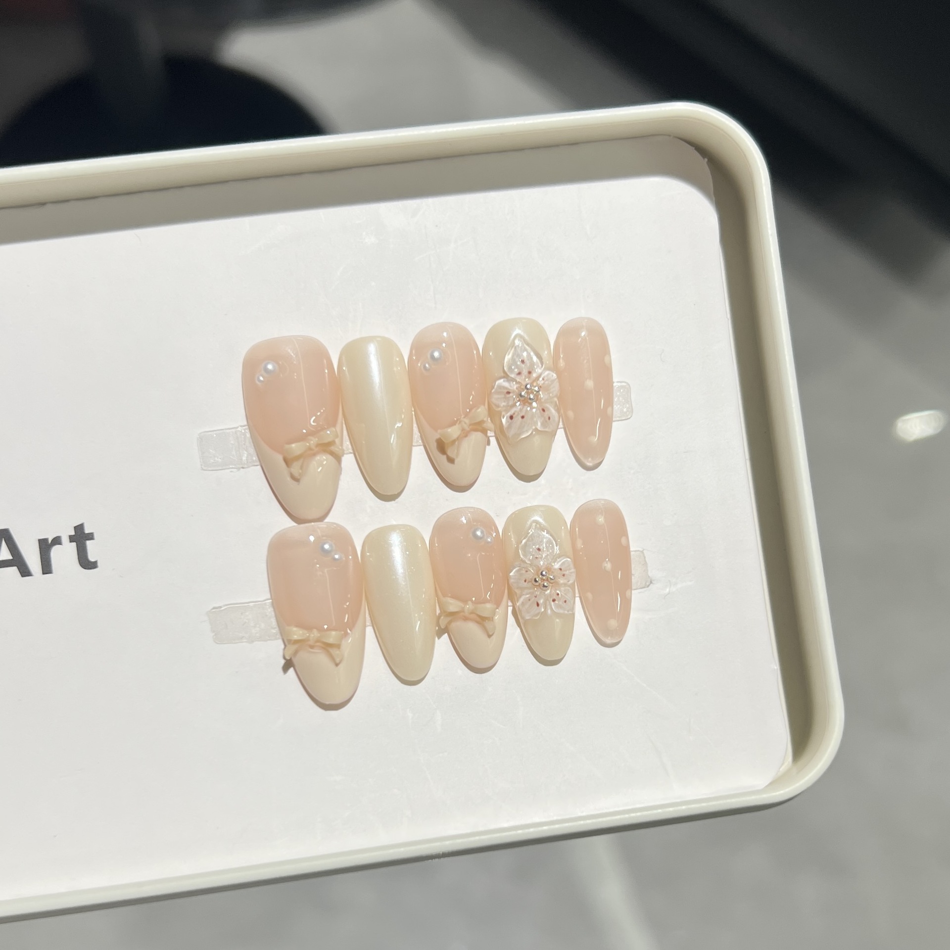 10 Pezzi Unghie Finte Nude Lat - Pressed Flower Art recensione e prezzo